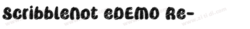 ScribbleNot eDEMO Re字体转换